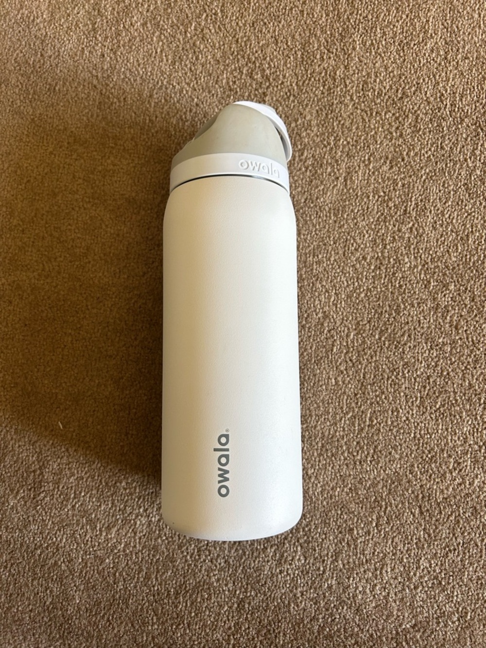 Owala White Stainless Steel Water Bottle